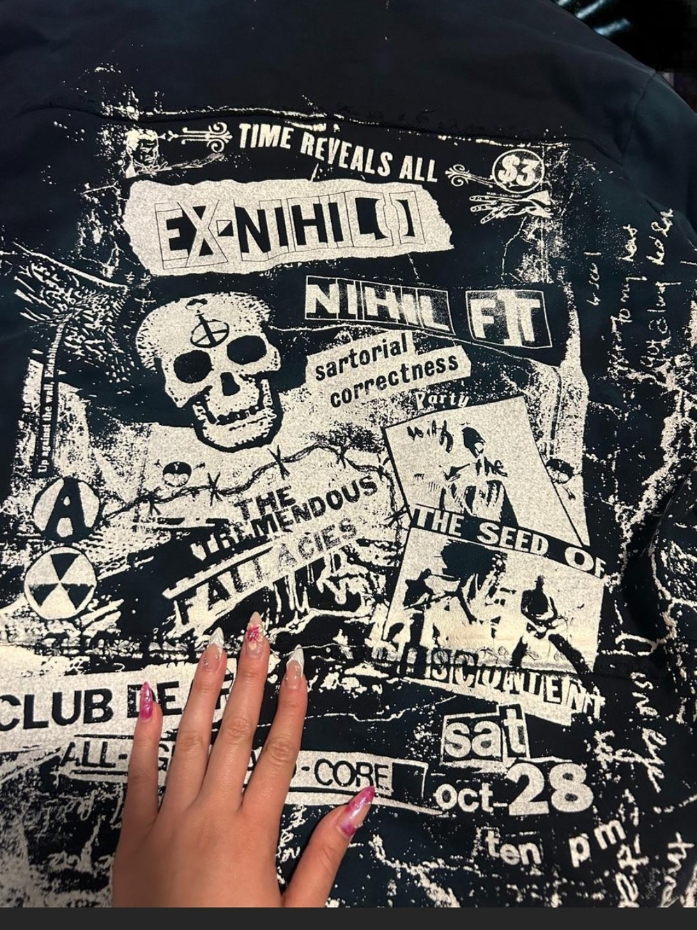 Salvage Rare Vintage Zip-Up Hoodie. L - Picture 5 of 8